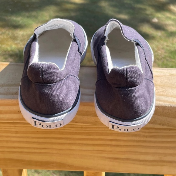 Polo Ralph Lauren Navy Canvas Slip--On Shoes Size 2 - Picture 5 of 13